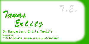 tamas erlitz business card